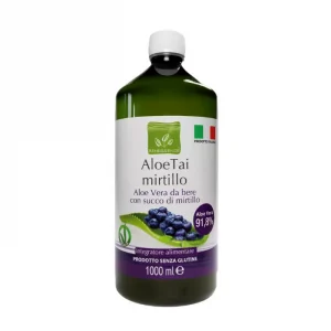 aloe and blueberry juice