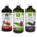 Aloe Vera zum Trinken – 3 Geschmacksrichtungen: Pur, mit Heidelbeere, mit Granatapfel – 3L