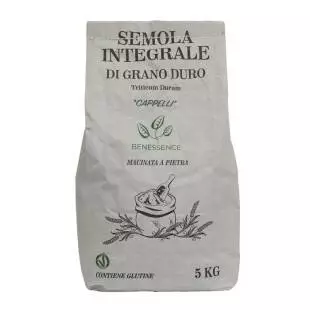 Whole Wheat Durum Wheat Semolina Cappelli – 5 kg