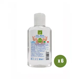 Alcohol-based sanitizing hand gel – 6 x 80 ml