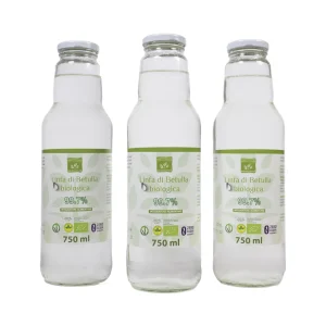 - Linfa di Betulla Biologica al 99,7%  - Azione drentante Naturale - 3 x 750 ml