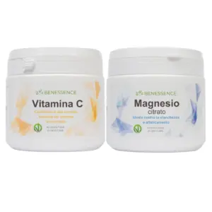 Vitamina C e Magnesio Citrato in polvere solubile x 2