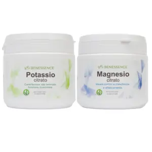 Potassio Citrato e Magnesio Citrato in polvere solubile