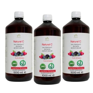 Natural C con Acerola e Rosa Canina, fonti di Vitamina C- 3L