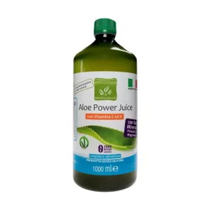 Succo di Aloe 96% con Vitamine C/E+Potassio e Magnesio:Aloe Power Juice-1L