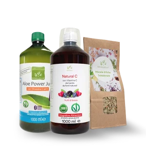 Kit Power: Aloe power juice + Natural C para beber + Tè Verde