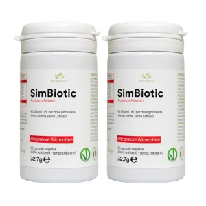 Probiotici e Prebiotici in capsule vegetali: Simbiotic - 2 x 60 cps