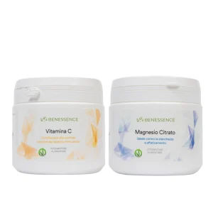 Vitamina C y citrato de magnesio en polvo soluble