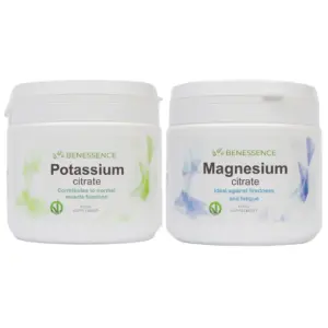 Potassium Citrate and Magnesium Citrate in soluble powder