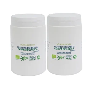 Proteine di Semi di Canapa in Polvere Biologica -2x500g